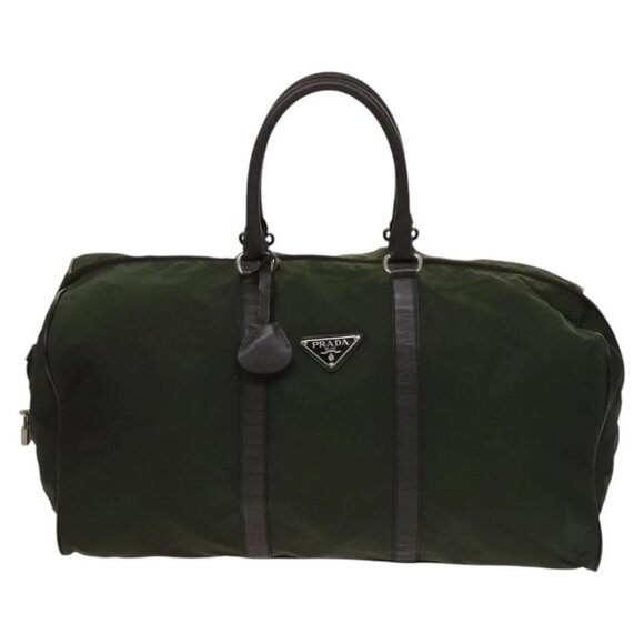 PRADA Boston Bag Nylon Khaki Auth bs24276 - Picture 10 of 15